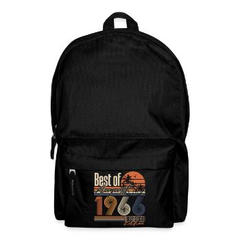 August 1966 Vintage Birthday Gift Retro - Backpack - black - Front