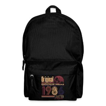 Cadeau d’anniversaire rétro vintage 1986 - Sac à dos - noir - Devant