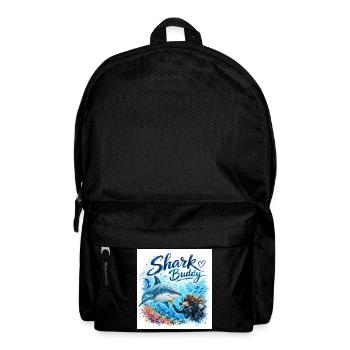 Shark Buddy Unterwasserfreund - Rucksack - Schwarz - Vorne