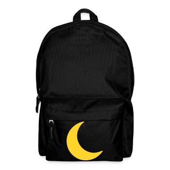 Mond Sichel Gelb - Rucksack - Schwarz - Vorne