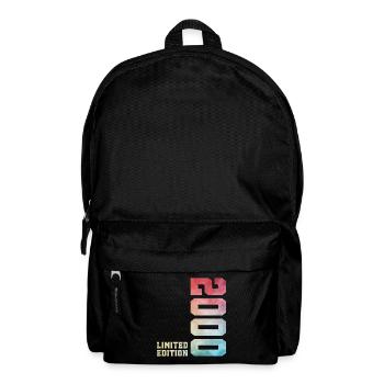 26. Geburtstag Limited Edition 2000 Jahrgang 2000 - Rucksack - Schwarz - Vorne