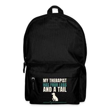 My Therapist Has Four Legs And A Tail - Backpack - black - Front