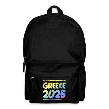 Grèce 2025 Coloré - Sac à dos - noir - Devant