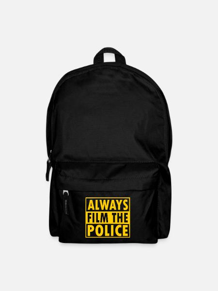 Always film the police - Rucksack - Schwarz