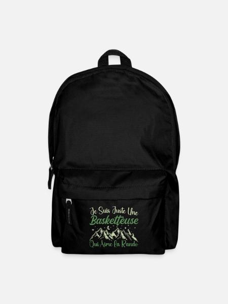 Basketteuse aventurier passionnée de Randonnée - Sac à dos - noir