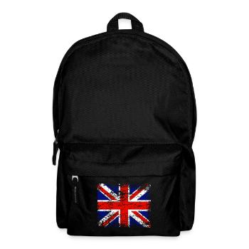 Britische Flagge im Vintage-Stil - Rucksack - Schwarz - Vorne