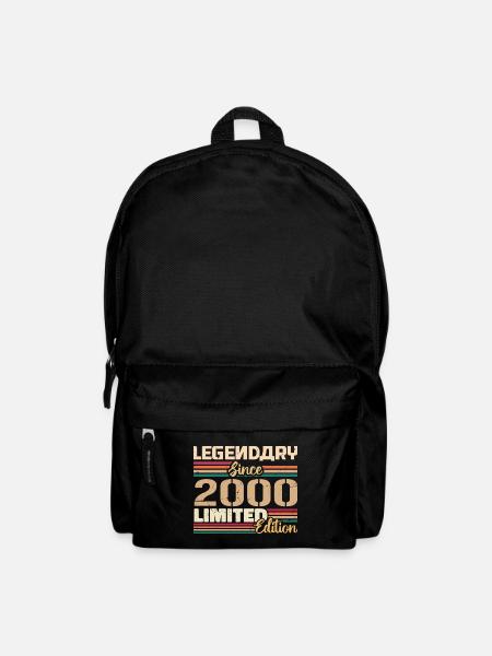 2000 Vintage 2000 Geburtstag geboren im Jahr 2000 - Rucksack - Schwarz