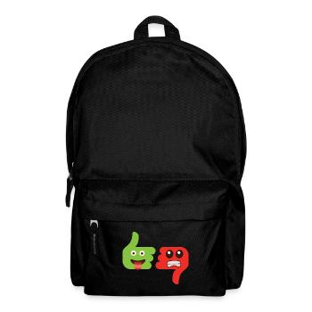 Emoticone gefällt mir, ich mag es nicht. - Rucksack - Schwarz - Vorne