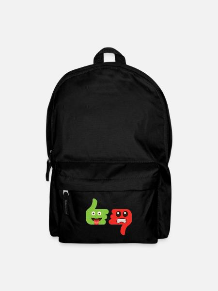 Emoticon I like, I don't like - Backpack - black