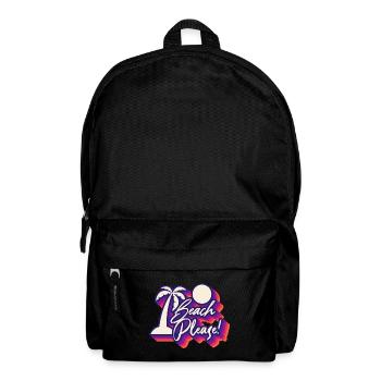 Beach Please! Vacation Vibes Tropical Paradise - Backpack - black - Front
