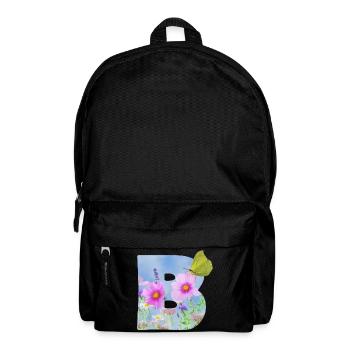 fleurs de printemps papillon b - Sac à dos - noir - Devant