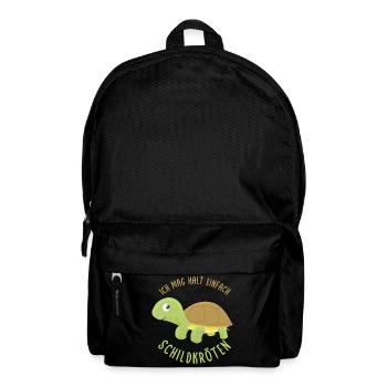 Schildkröten - Rucksack - Schwarz - Vorne