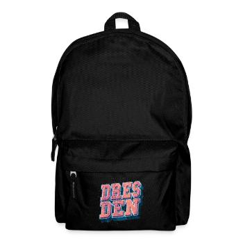 Dresden Germany City Font Vintage Retro - Backpack - black - Front