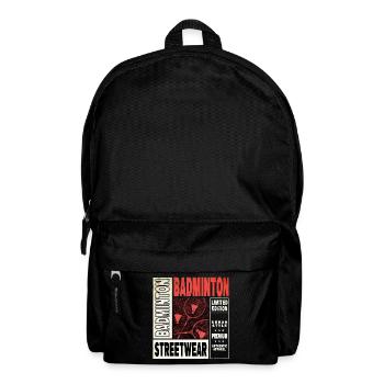 Badminton Badminton Sport Player Vintage Retro - Backpack - black - Front