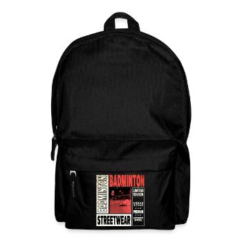 Badminton Badminton Sport Player Vintage Retro - Backpack - black - Front