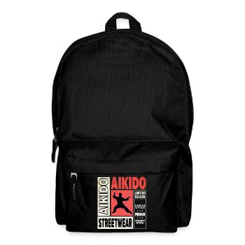 Aikido Martial Arts Martial Arts Fighter Vintage Retro - Backpack - black - Front