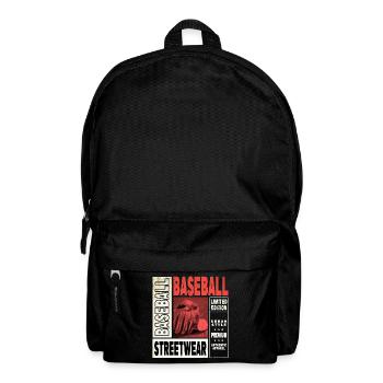Baseball Baseballspieler USA Sport Vintage Retro - Rucksack - Schwarz - Vorne