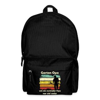 Garten I Garten Opa wie ein normaler Opa... - Rucksack - Schwarz - Vorne