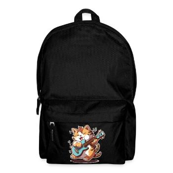 Katzen-Fretwork - Rucksack - Schwarz - Vorne