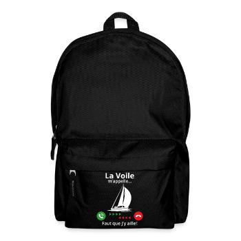 La voile m'appelle faut que j'y aille! - Sac à dos - noir - Devant