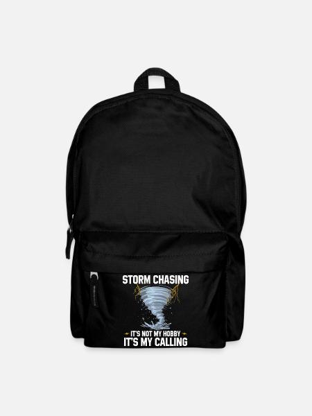Sturmjäger Shirts | Unwetter Sturm Blitz Geschenke - Rucksack - Schwarz