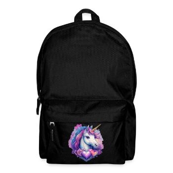 Unicorn Head - Backpack - black - Front