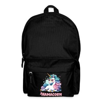 Mamacorn: Magisch & Einzigartig - Rucksack - Schwarz - Vorne