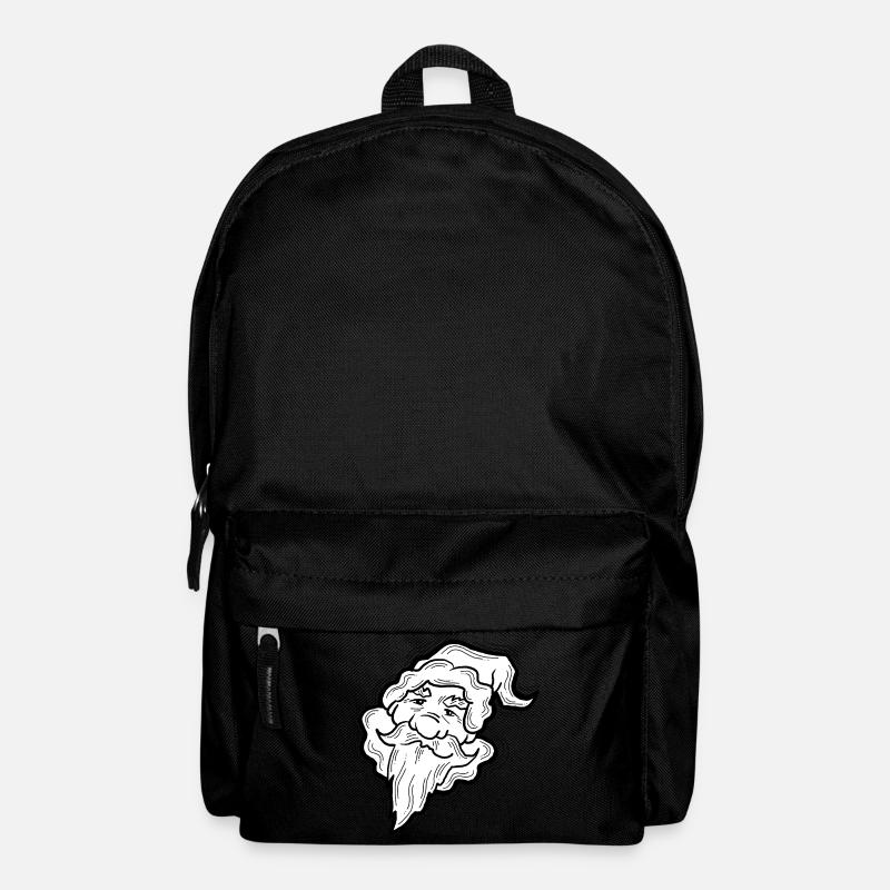 Weihnachtsmann - Rucksack - Schwarz