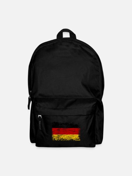 Deutsche Flagge im Vintage-Stil - Rucksack - Schwarz