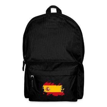 Espagne drapeau blob de taches de peinture éclaboussures - Sac à dos - noir - Devant