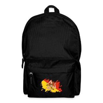 Sicily flag Italy Palermo Trinacria Italia - Backpack - black - Front