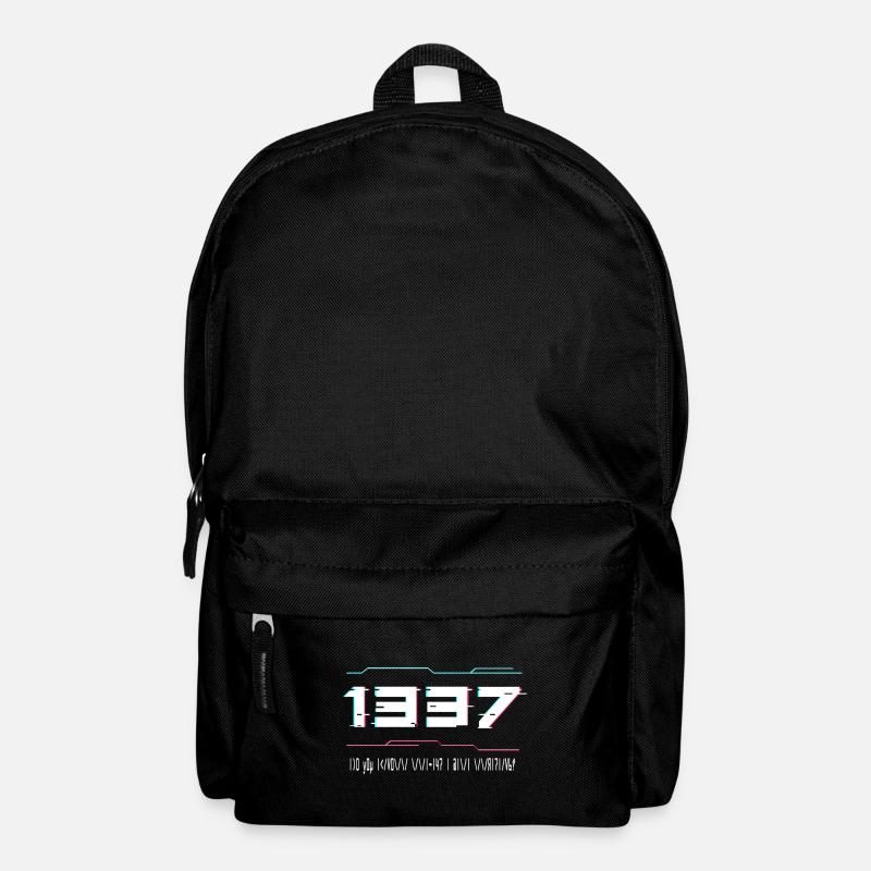 Elite Hacker Sprache Gamer Hacking Coding - Rucksack - Schwarz