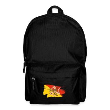 Sicily Flag Trinacria Sicilian Flag - Backpack - black - Front