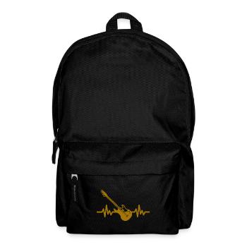 Heartbeat Guitar - Rock 'n' Roll Punk Band Metal - Backpack - black - Front