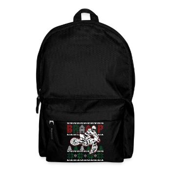 Motorrad hässliche Braap Motocross Weihnachtsgeschenk - Rucksack - Schwarz - Vorne