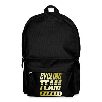 Cycling Team - Backpack - black - Front