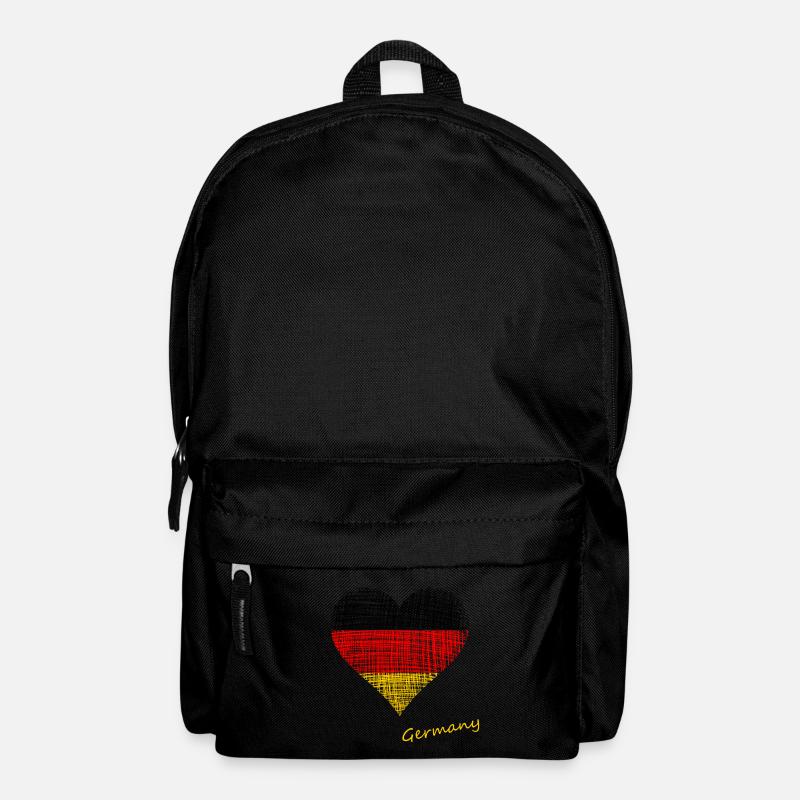 germany heart - Rucksack - Schwarz