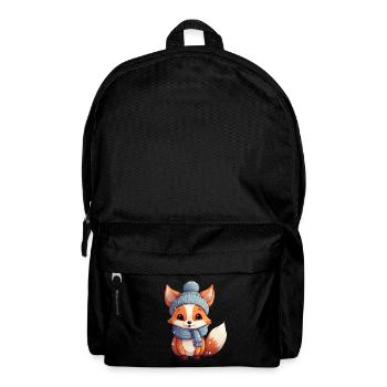 Tiere im Winter Fuchs - Rucksack - Schwarz - Vorne