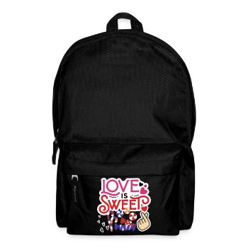 February 14 Valentine's Day Gift Candy - Backpack - black - Front