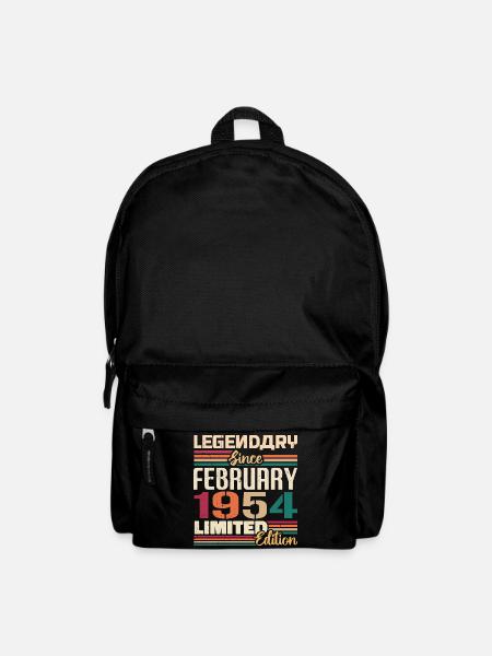 Februar 1954 Geburtstagsgeschenk Februar 1954 - Rucksack - Schwarz