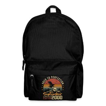 September 2000 Birthday born in September 2000 - Backpack - black - Front