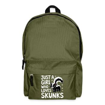 Skunk Zoo Animals - Backpack - olive green - Front