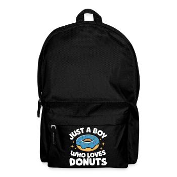 Donut Donuts Süßigkeiten Bagel - Rucksack - Schwarz - Vorne