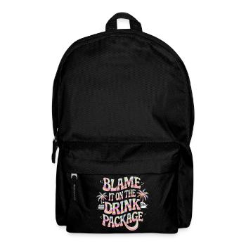 Humor Getränke Kreuzfahrt Urlaub - Rucksack - Schwarz - Vorne