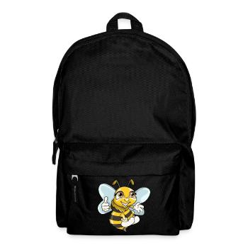 Süße Biene Wespe Illustration Cartoon Comic - Rucksack - Schwarz - Vorne