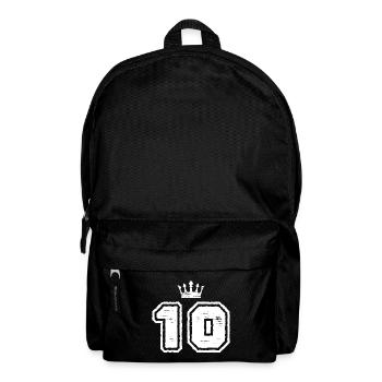 10 couronne numéro - Sac à dos - noir - Devant