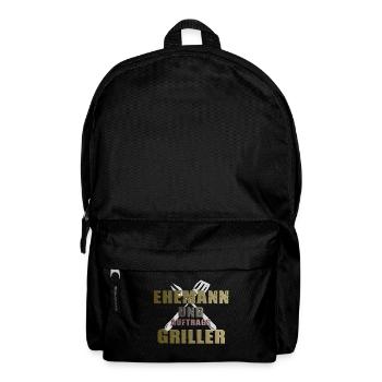 Grillshirt- Ehemann&Auftragsgriller Geschenk - Rucksack - Schwarz - Vorne