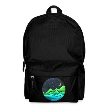Night in the mountain - Backpack - black - Front