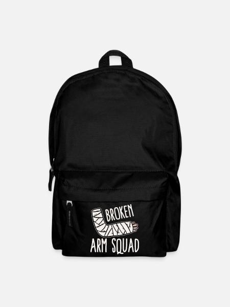 Armbruch Gebrochener Arm Knochenbruch Fraktur - Rucksack - Schwarz