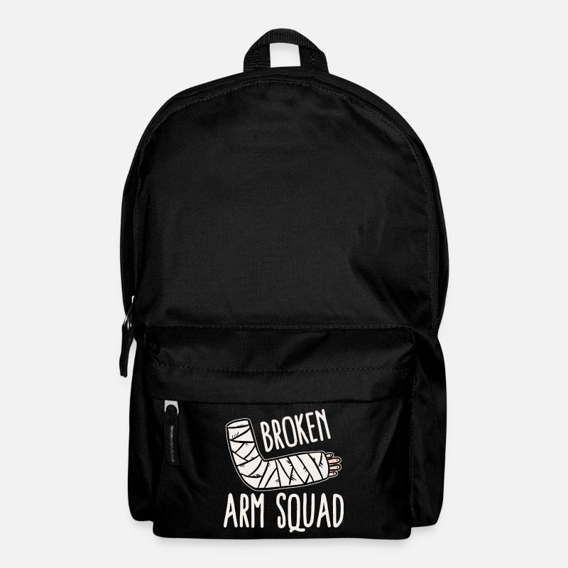 Armbruch Gebrochener Arm Knochenbruch Fraktur - Rucksack - Schwarz